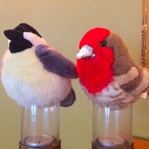 Stuffed birds that sounds like real birds